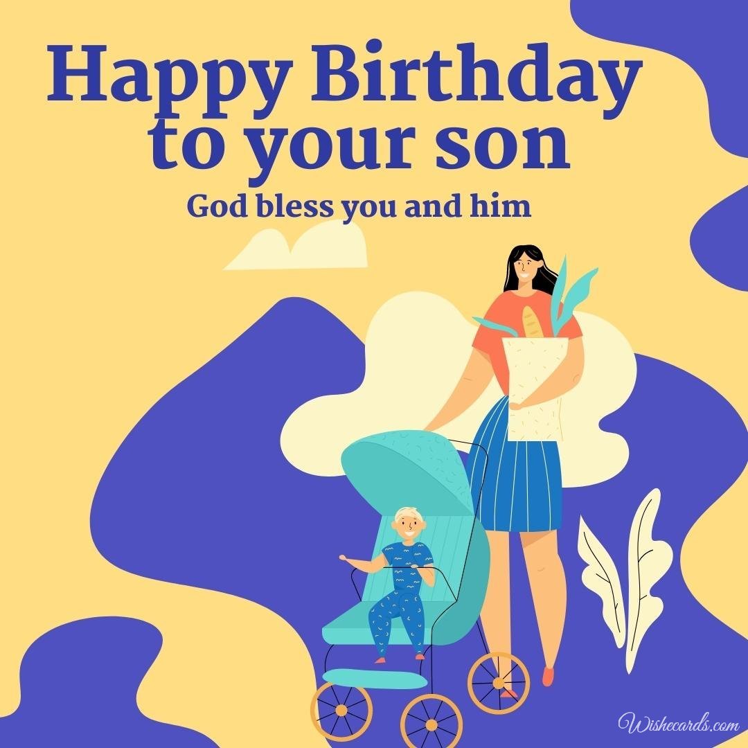 Son Birthday Card For Mother