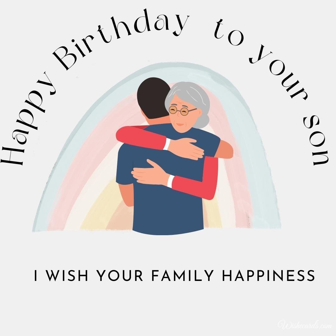 Son Birthday Ecard For Mother