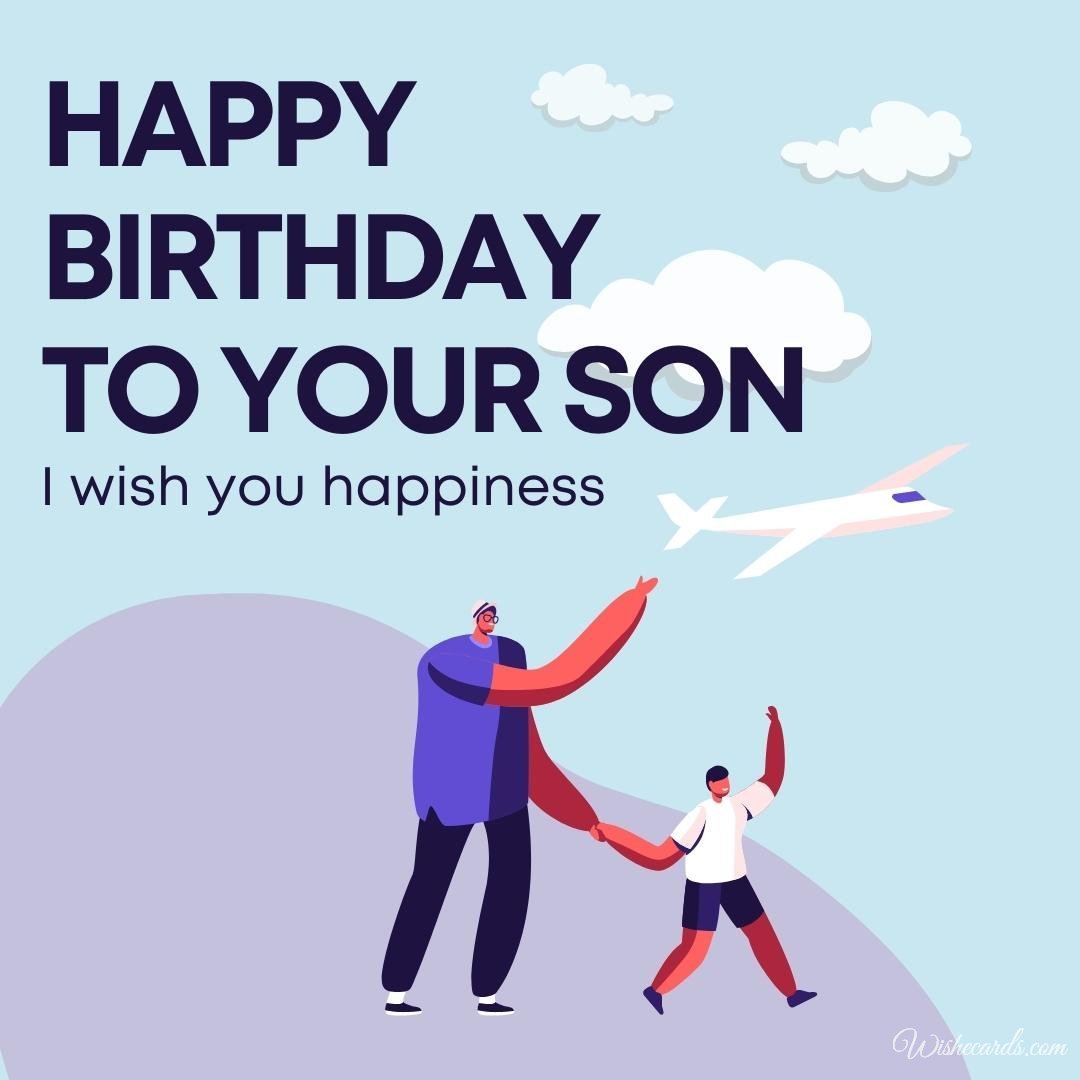 Son Happy Birthday Ecard For Husband