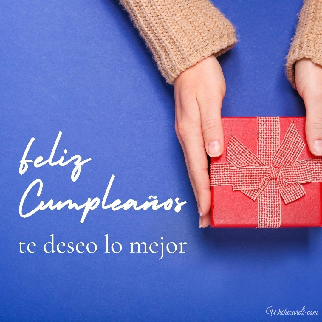 Spanish Happy Birthday Ecard