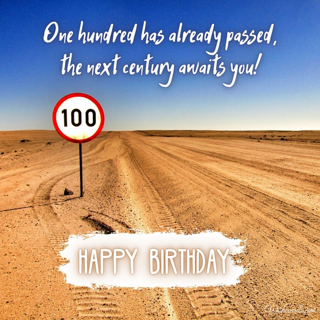 Special 100th Birthday Card