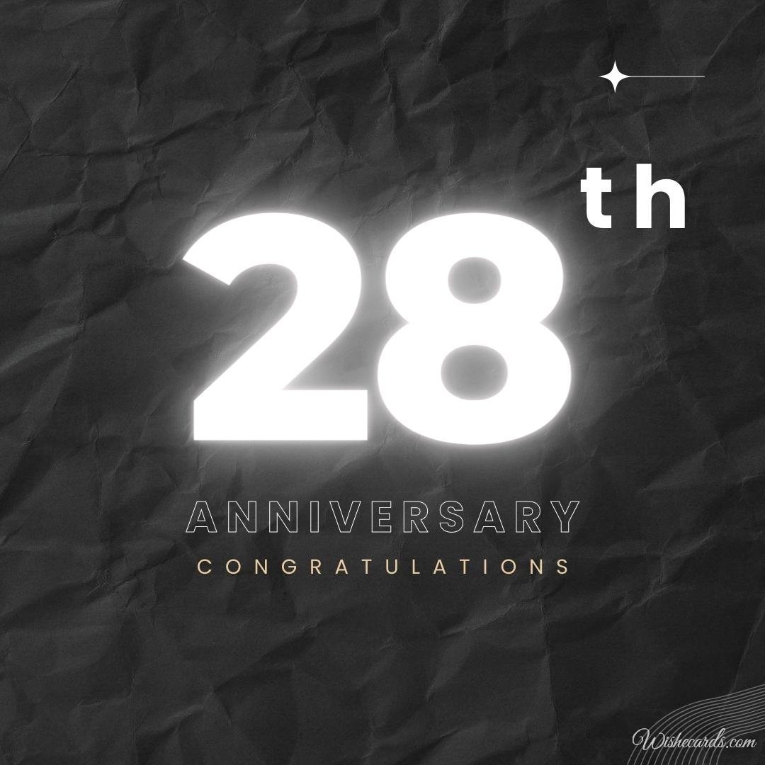 Special 28th Anniversary Ecard