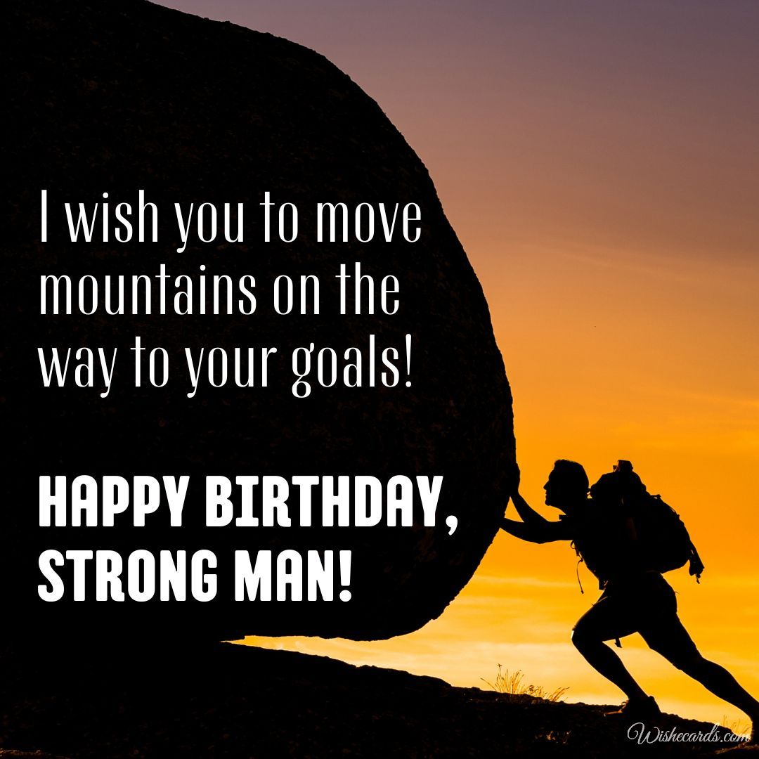 Strong Man Happy Birthday