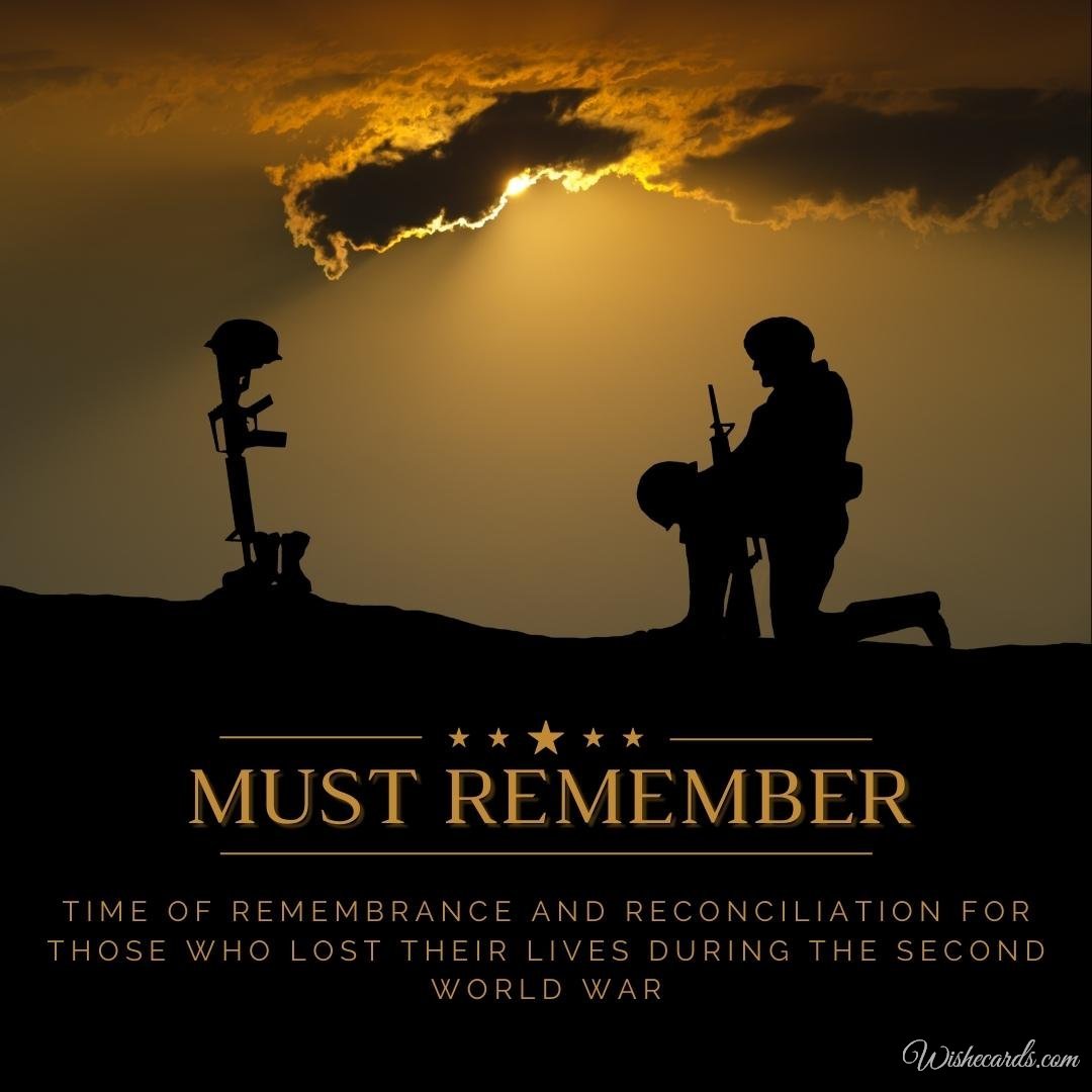 Time Of Remembrance And Reconciliation For Those Who Lost Their Lives During The Second World War Picture With Text