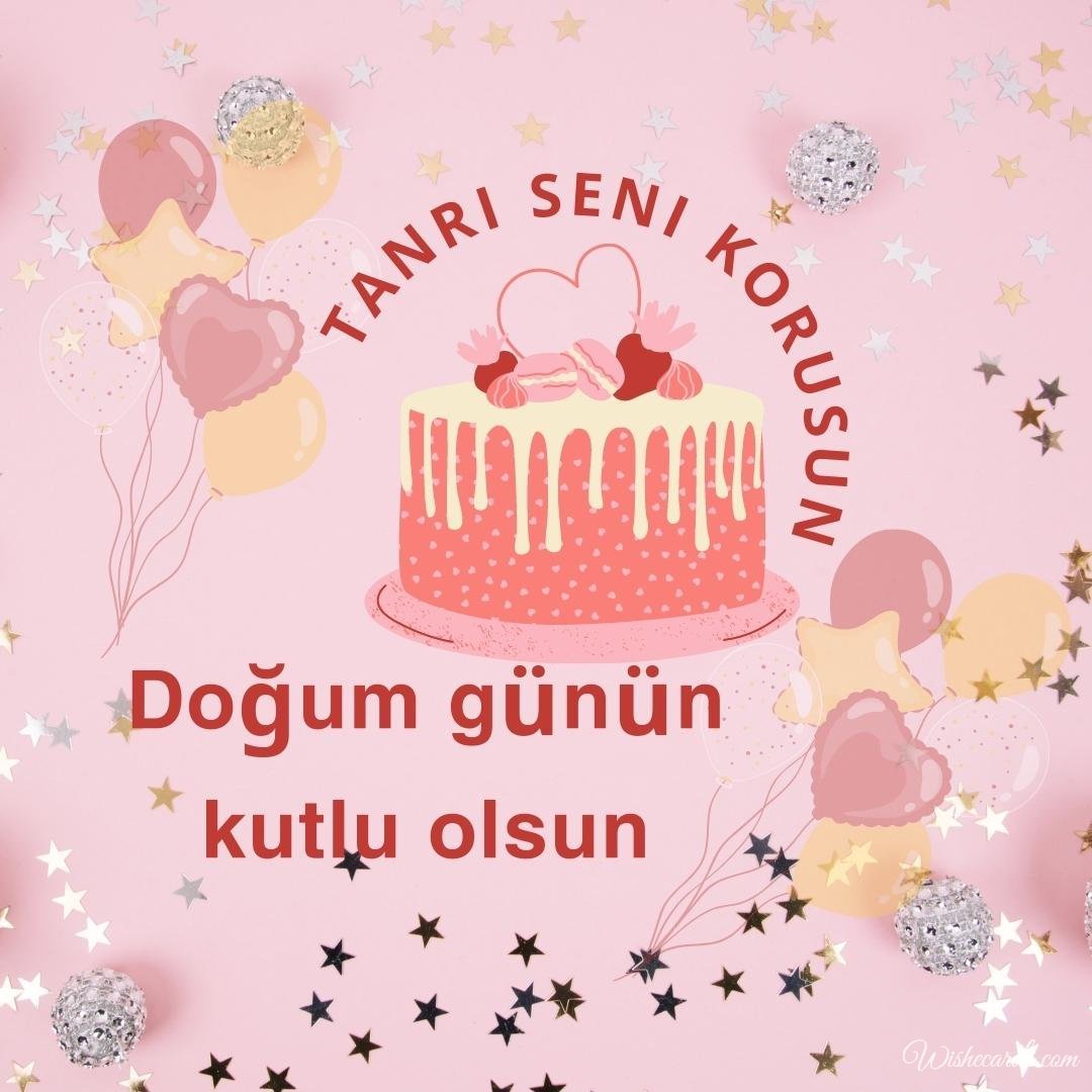 Turkish Happy Birthday Cards and Wish Images