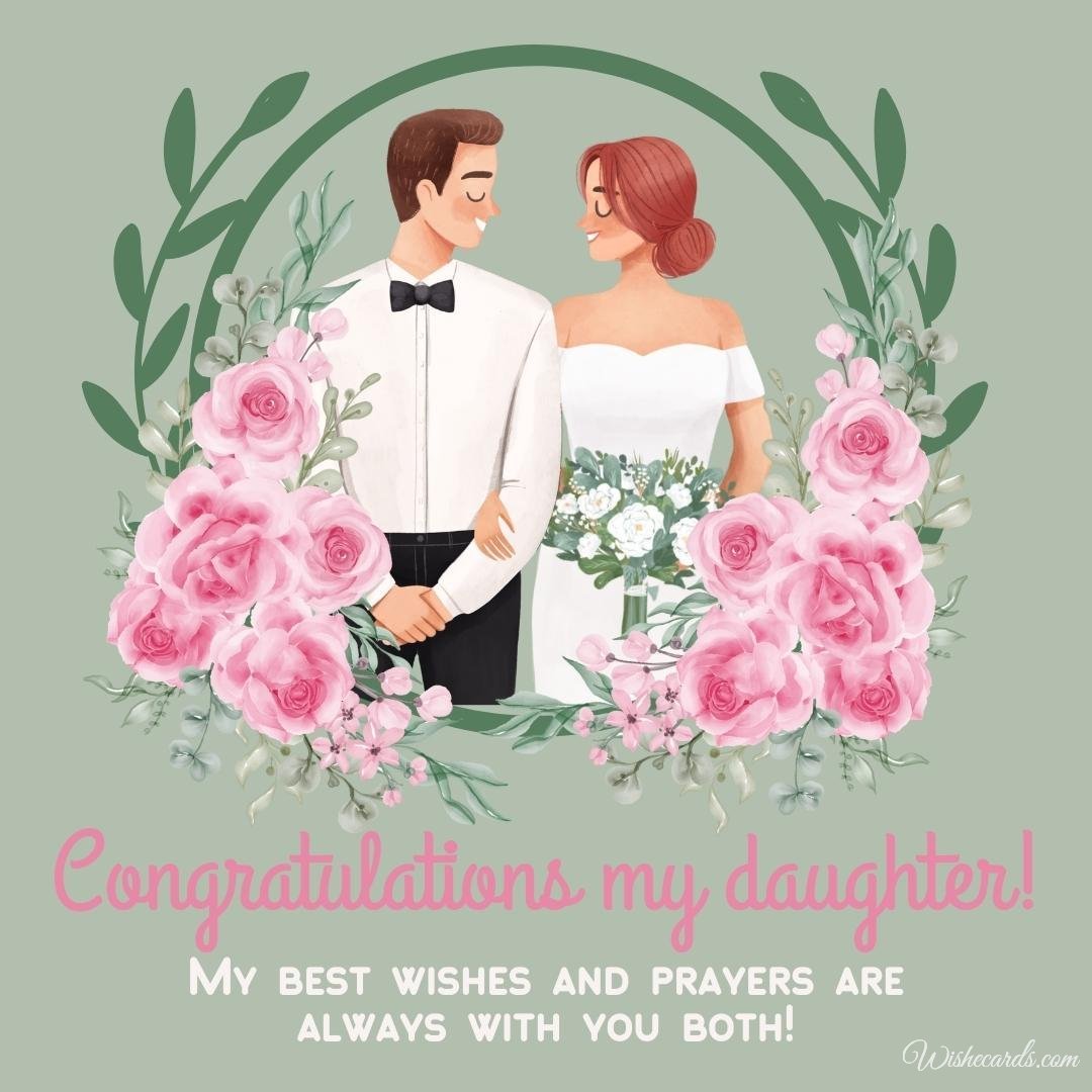 Wedding Card For Daughter