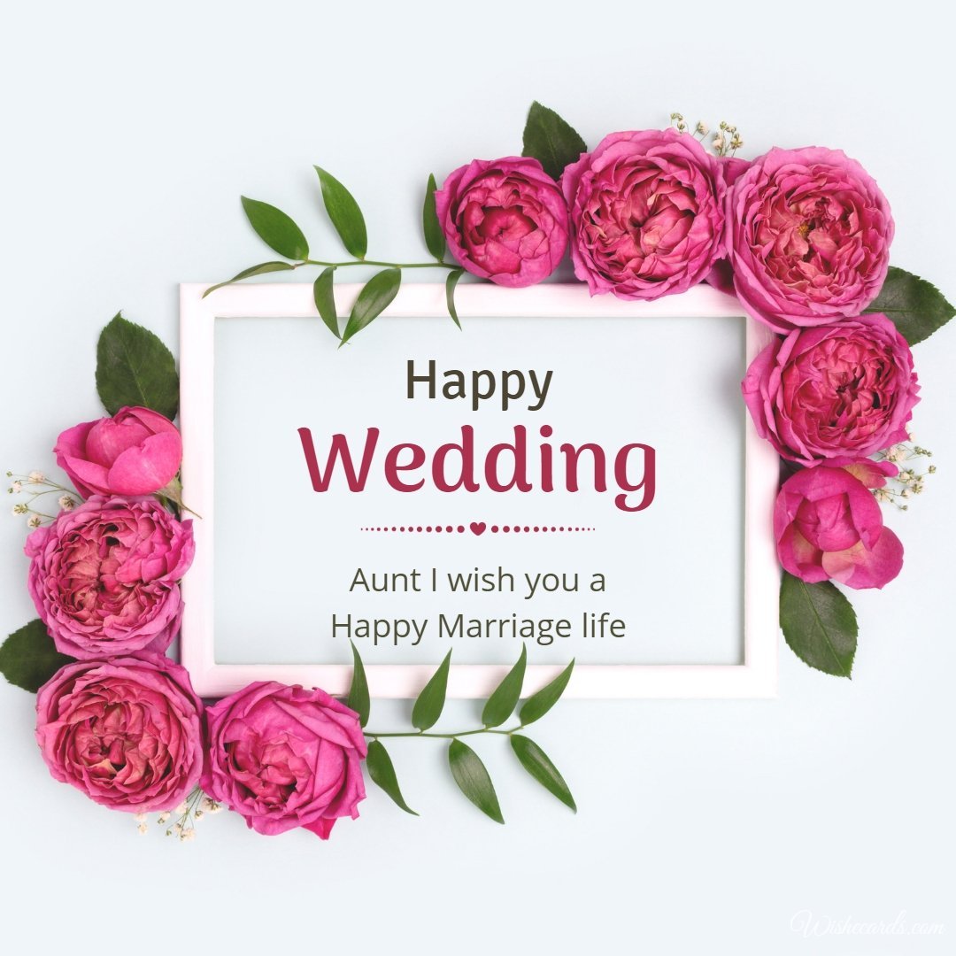 Wedding Ecard For Aunt