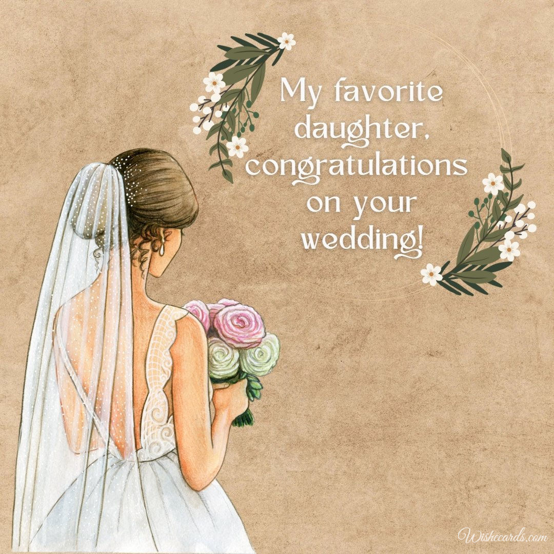 Wedding Ecard For Daughter