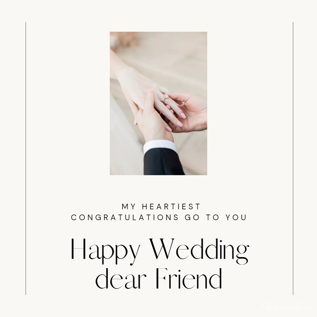 Wedding Ecard For Friend