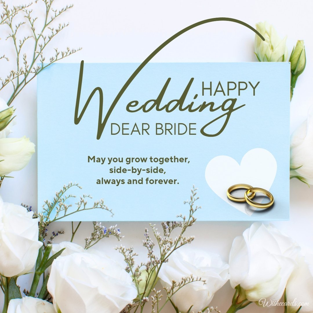 Wedding Image For Bride With Text
