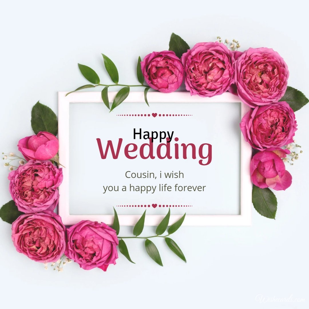 Wedding Picture For Cousin With Text