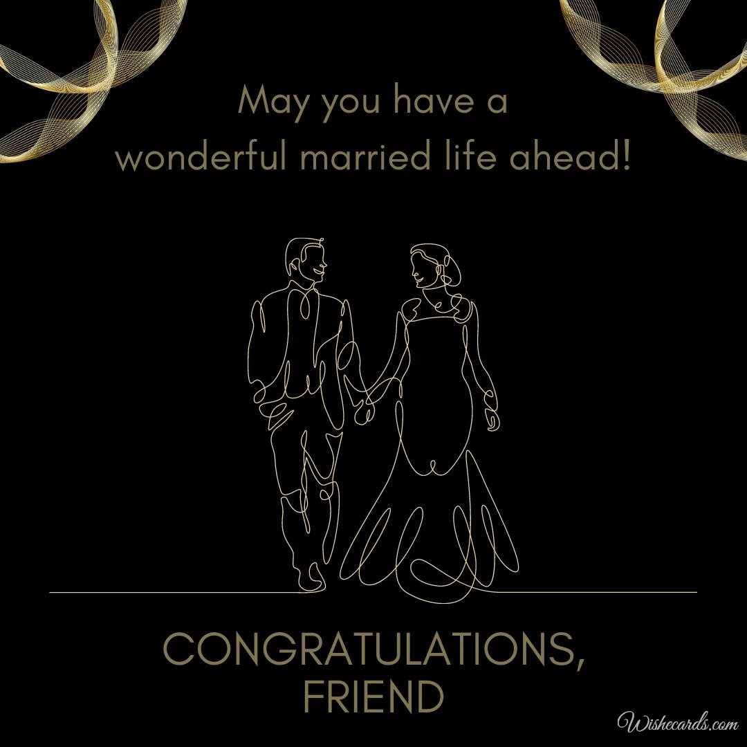 Wedding Wishes Ecard For Friend