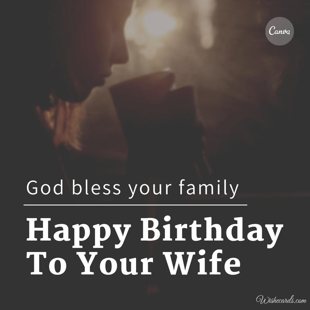 Wife Happy Birthday Card For Friend