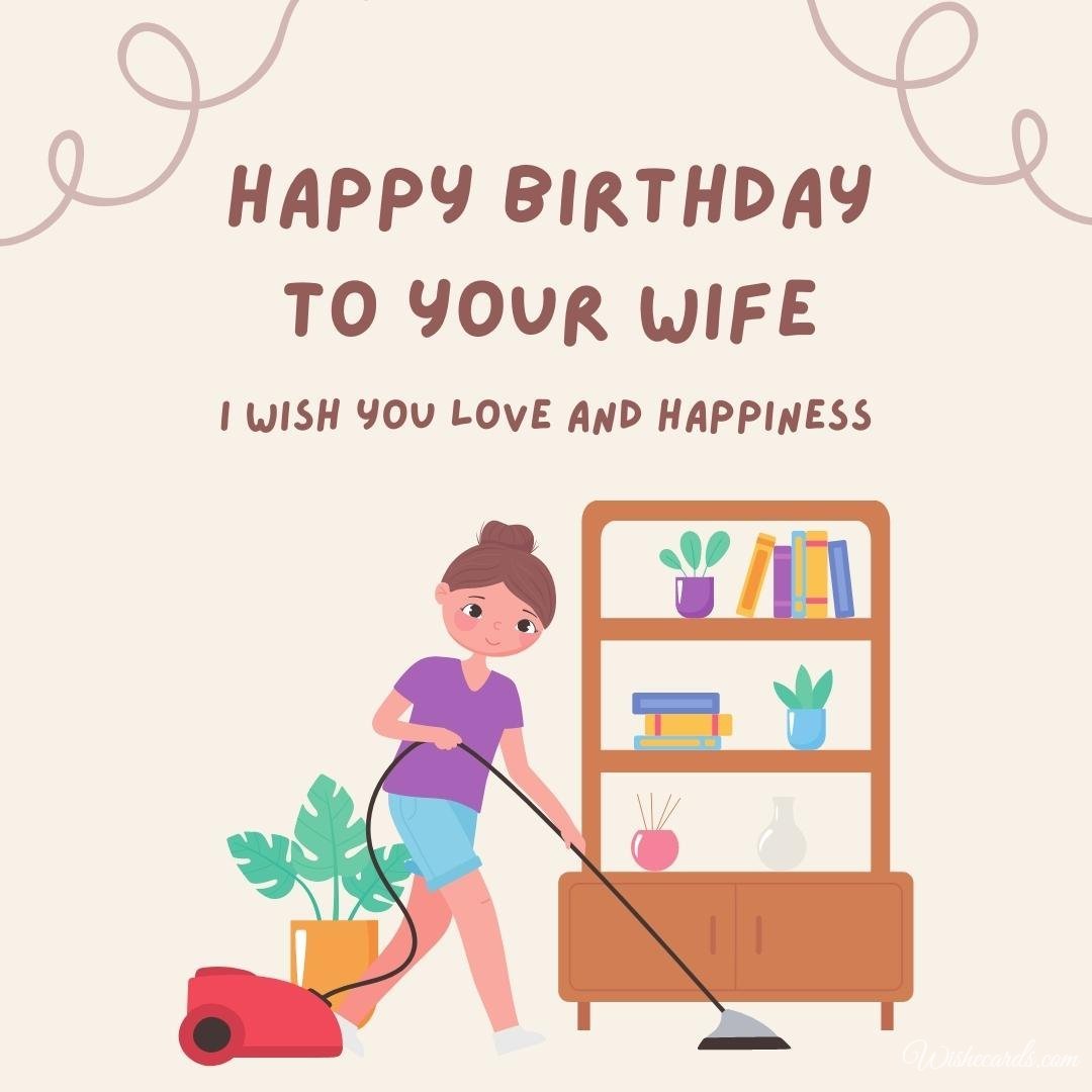 Wife Happy Birthday Card For Husband