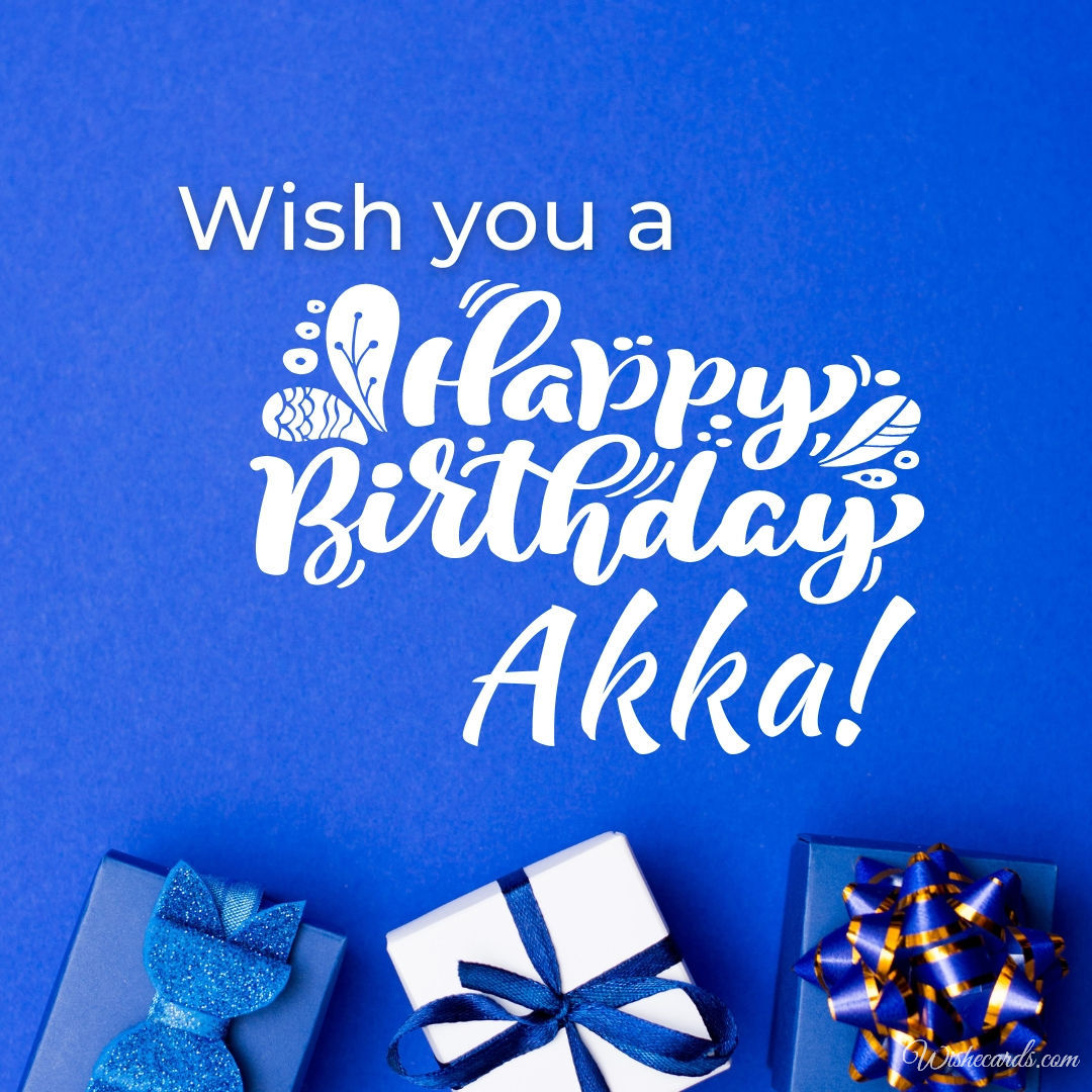 Wish You Happy Birthday Akka Image