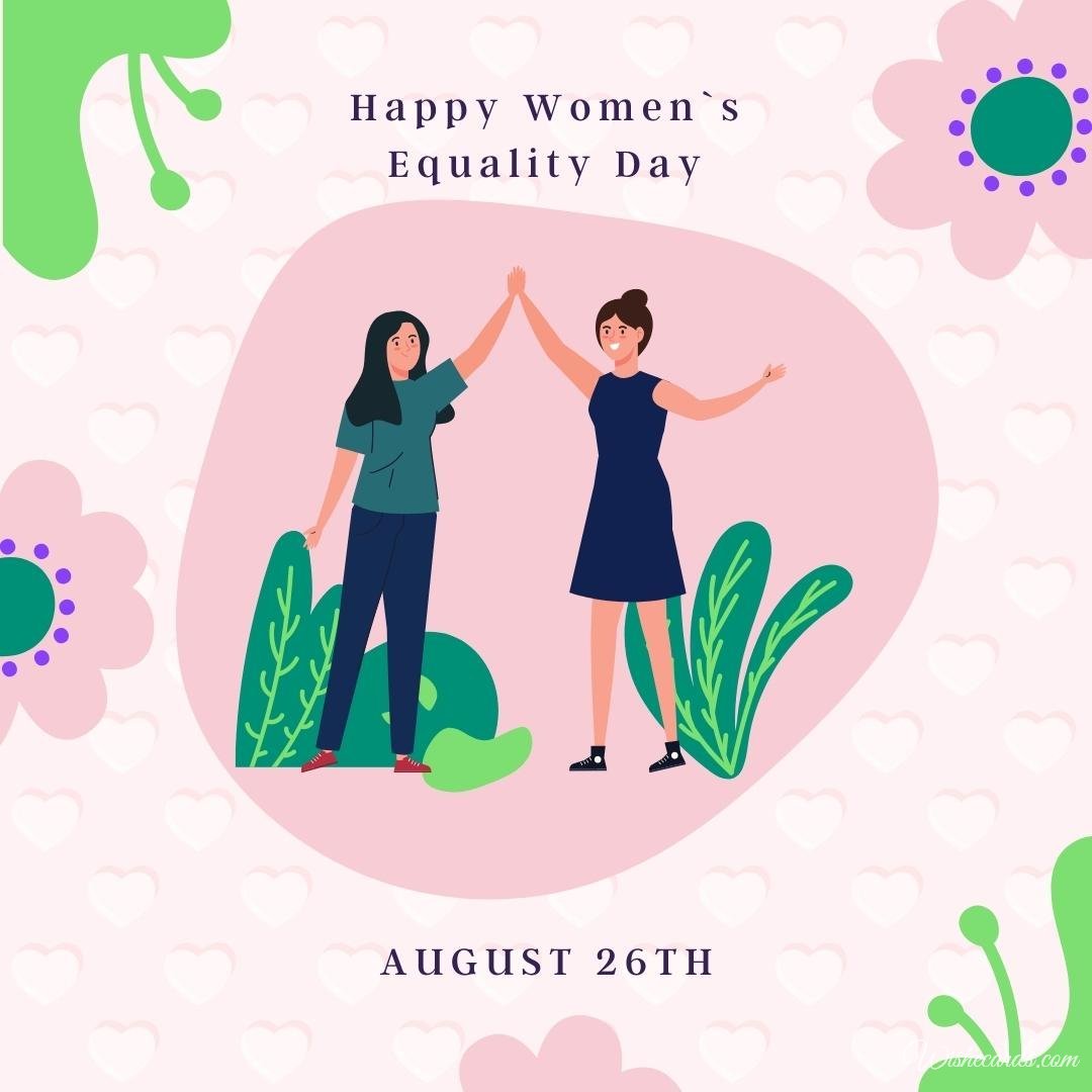 Women`s Equality Day Ecard With Text