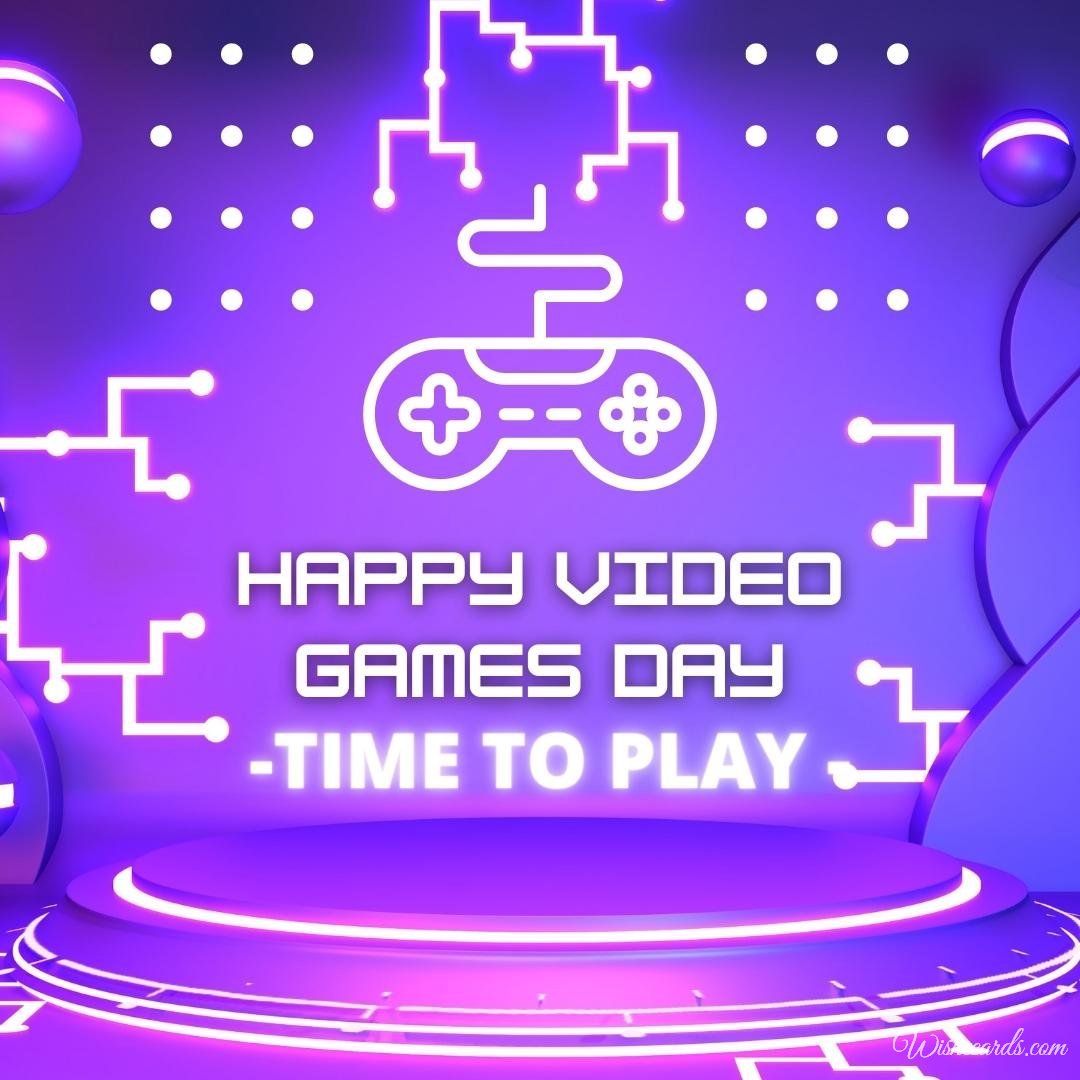 World Video Games Day Card