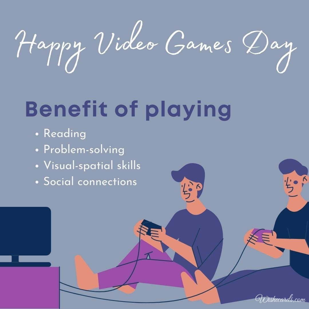 World Video Games Day Picture With Text